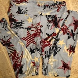 Lularoe OS legging 4th of July